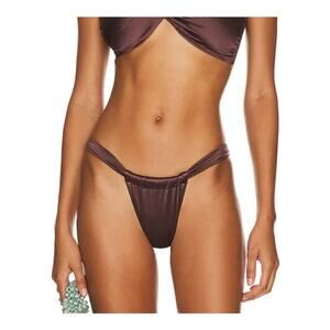 Good‎ American Bikini Bottoms in Gold Mocha Foil NWT size 4